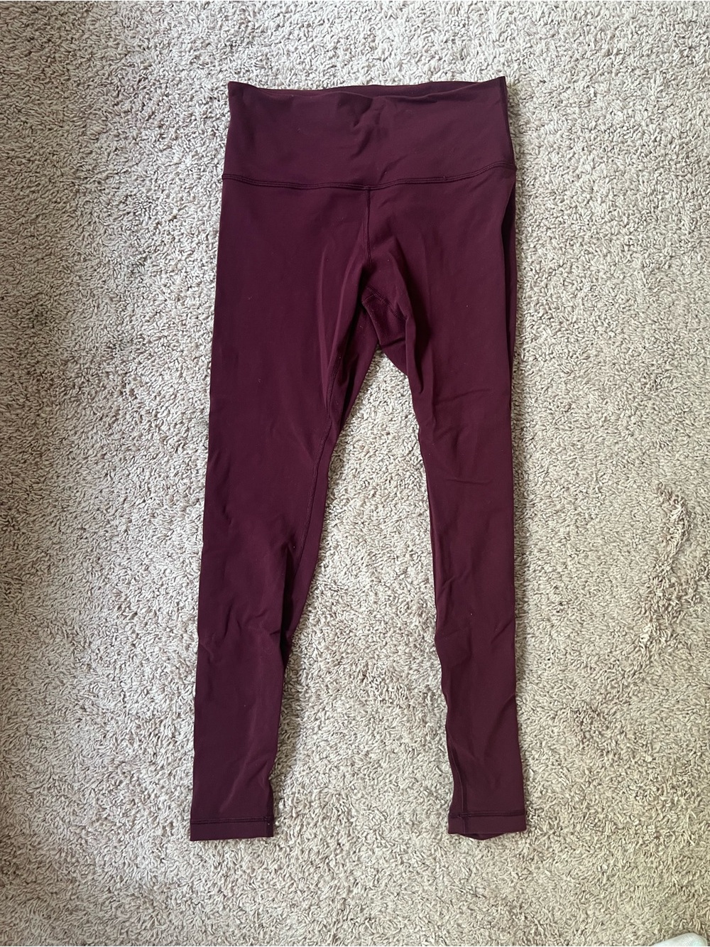 Lululemon Maroon Wunder Under Leggings